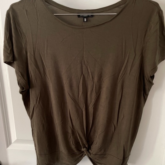 Tie-knot crop t-shirt - Dynamite - Picture 1 of 3